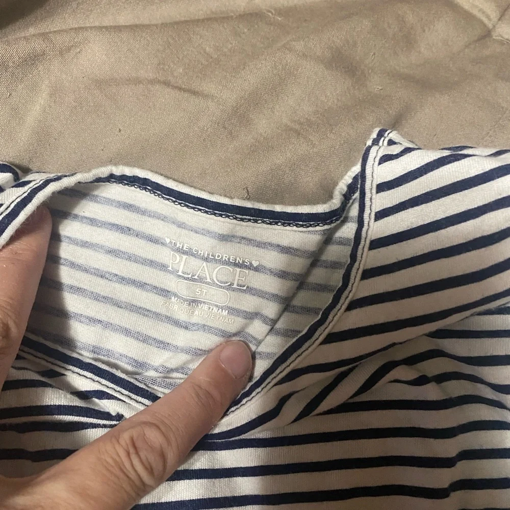 The Children's Place‎ Navy and White Heart Set